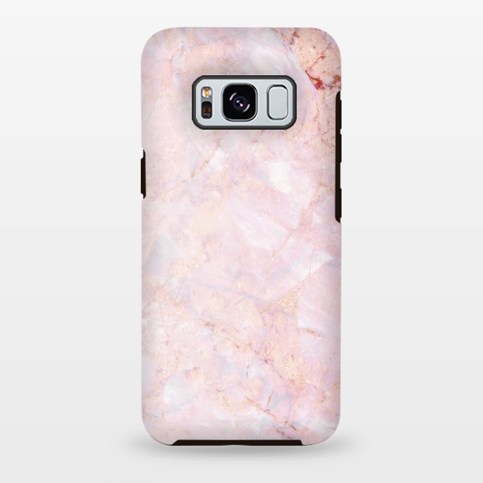 Galaxy S8 plus StrongFit Pastel pink elegant marble by Oana 
