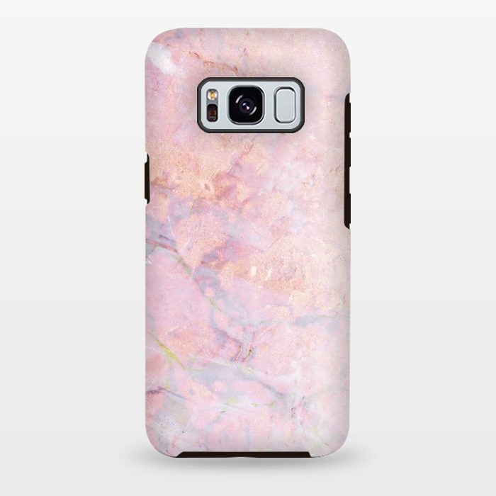 Galaxy S8 plus StrongFit Soft pink marble by Oana 