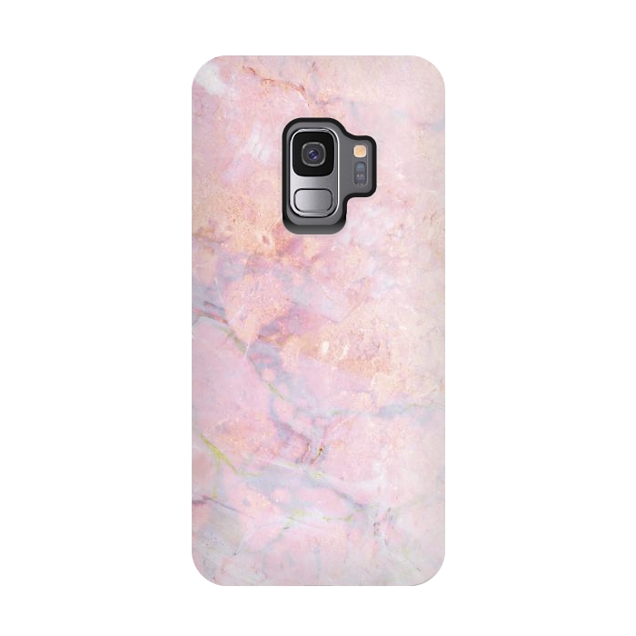 Galaxy S9 StrongFit Soft pink marble by Oana 