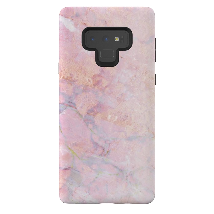 Galaxy Note 9 StrongFit Soft pink marble by Oana 