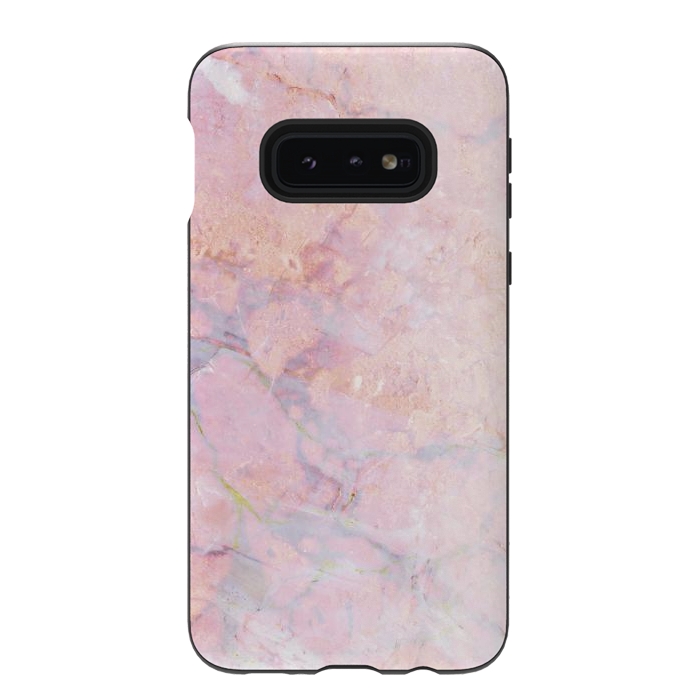 Galaxy S10e StrongFit Soft pink marble by Oana 