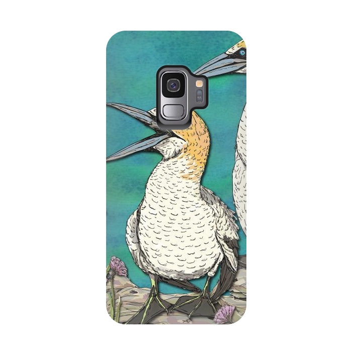Galaxy S9 StrongFit Gannet Chat by Lotti Brown