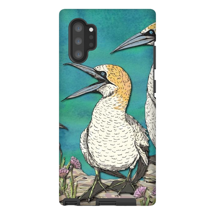 Galaxy Note 10 plus StrongFit Gannet Chat by Lotti Brown