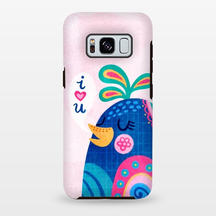 Galaxy S8 plus StrongFit I Love You Bird by Noonday Design