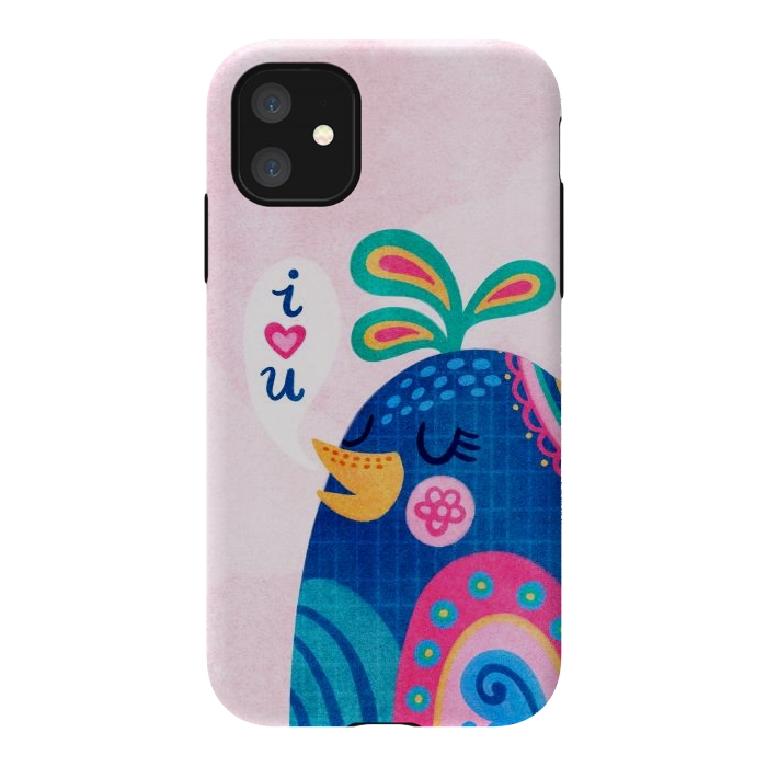 iPhone 11 StrongFit I Love You Bird by Noonday Design
