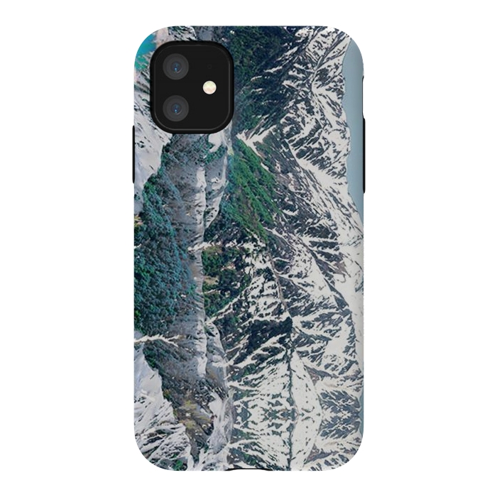 iPhone 11 StrongFit Snowy mountains landscape by Oana 