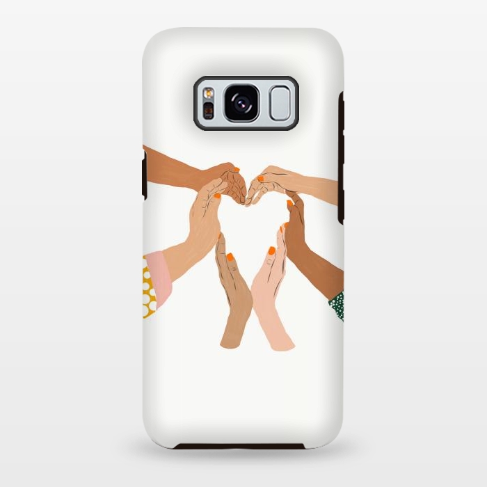 Galaxy S8 plus StrongFit Indiscrimination | Anti-Racism Painting | Unity Illustration | Women Empowerment Growth Mindset by Uma Prabhakar Gokhale