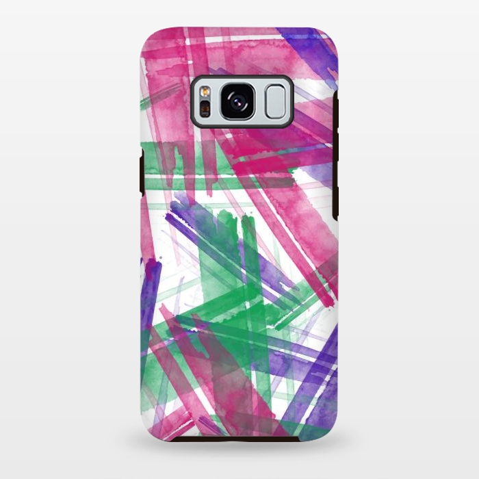 Galaxy S8 plus StrongFit Fantastic Watercolor Strokes by Creativeaxle