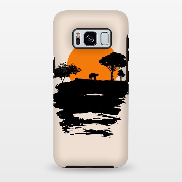 Galaxy S8 plus StrongFit Bear Travel on Mountain by Creativeaxle
