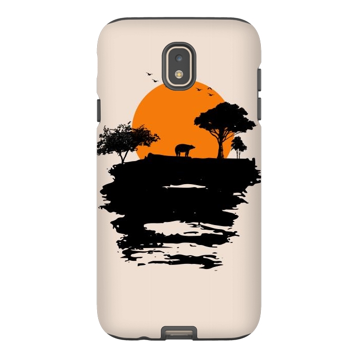 Galaxy J7 StrongFit Bear Travel on Mountain by Creativeaxle