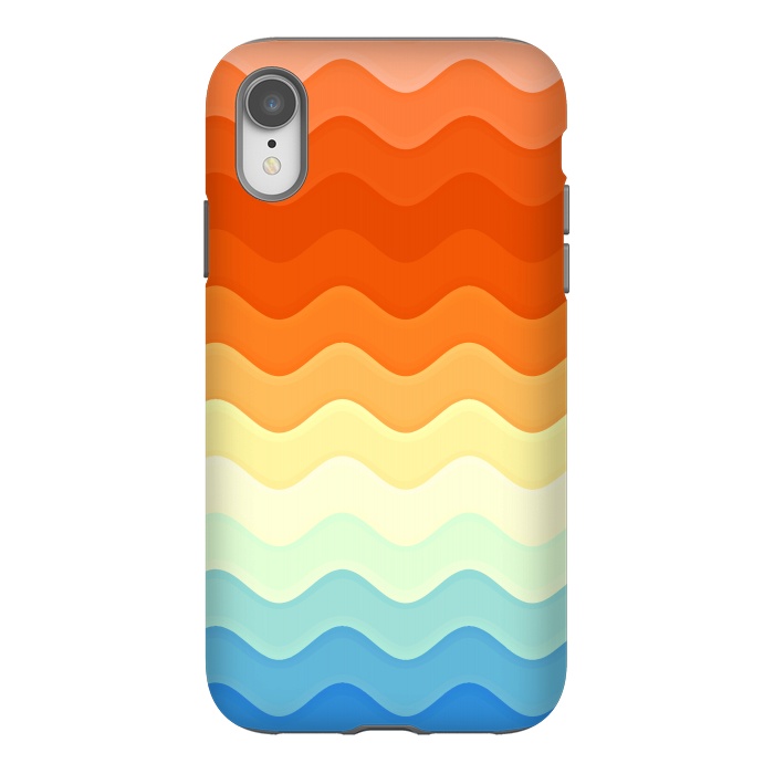iPhone Xr StrongFit Color Waves by Creativeaxle