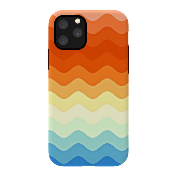 iPhone 11 Pro StrongFit Color Waves by Creativeaxle