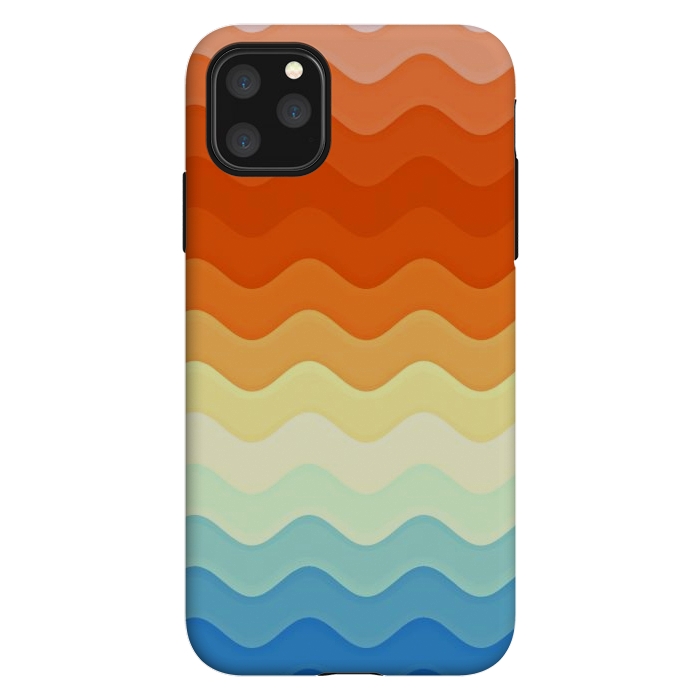 iPhone 11 Pro Max StrongFit Color Waves by Creativeaxle