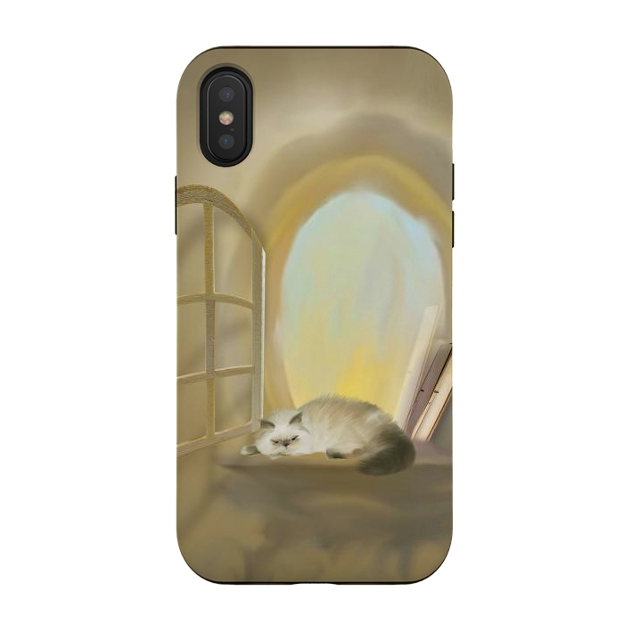 iPhone Xs / X StrongFit Cat Tales by Texnotropio