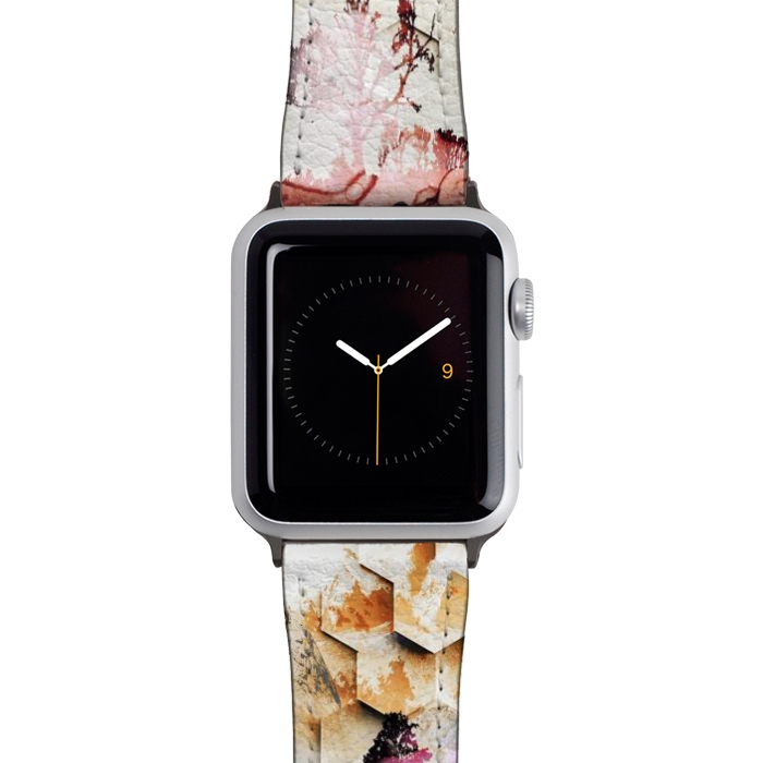 Watch 42mm / 44mm Strap PU leather Desert oasis painted landscape by Oana 