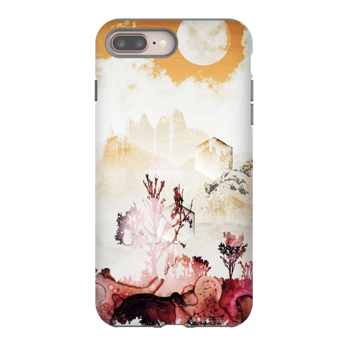 iPhone 7 plus StrongFit Desert oasis painted landscape by Oana 