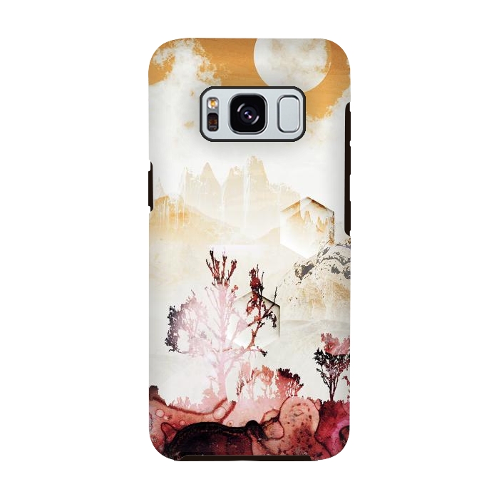 Galaxy S8 StrongFit Desert oasis painted landscape by Oana 