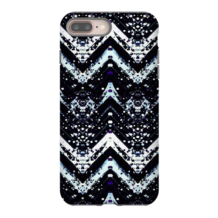 iPhone 7 plus StrongFit Snowy mountains zigzag ethnic pattern by Oana 