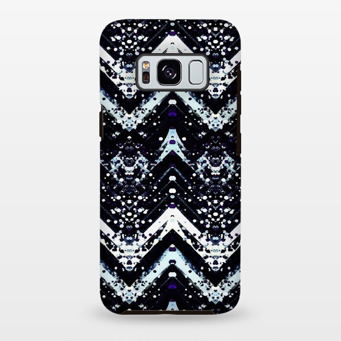 Galaxy S8 plus StrongFit Snowy mountains zigzag ethnic pattern by Oana 