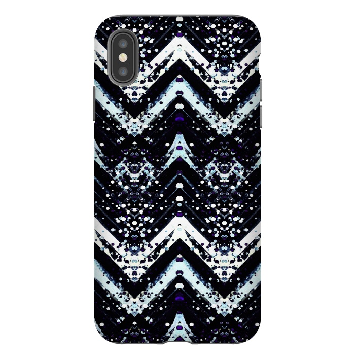 iPhone Xs Max StrongFit Snowy mountains zigzag ethnic pattern by Oana 
