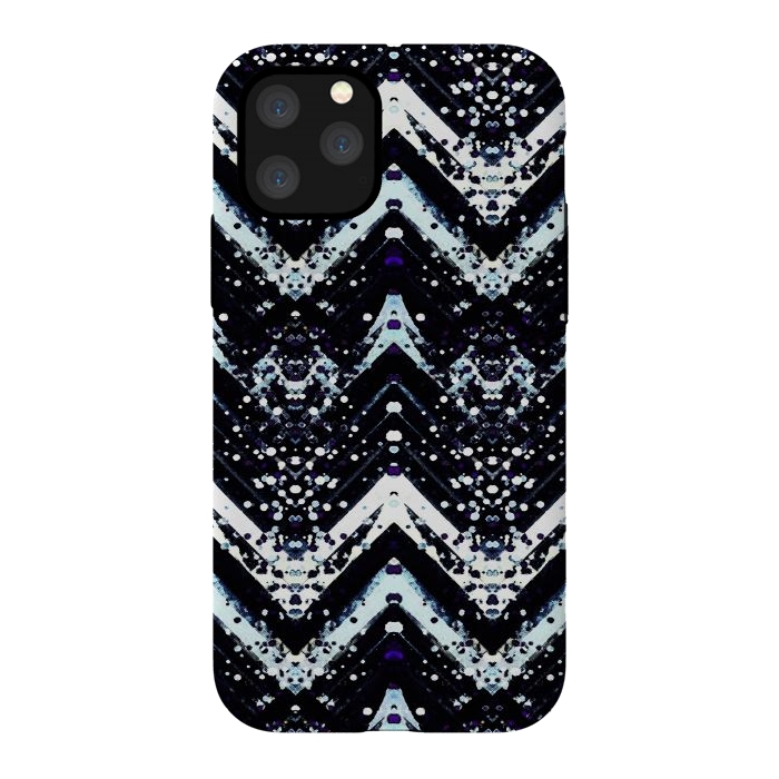 iPhone 11 Pro StrongFit Snowy mountains zigzag ethnic pattern by Oana 