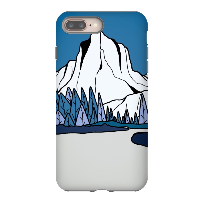 iPhone 7 plus StrongFit Blue peak hill by Steve Wade (Swade)