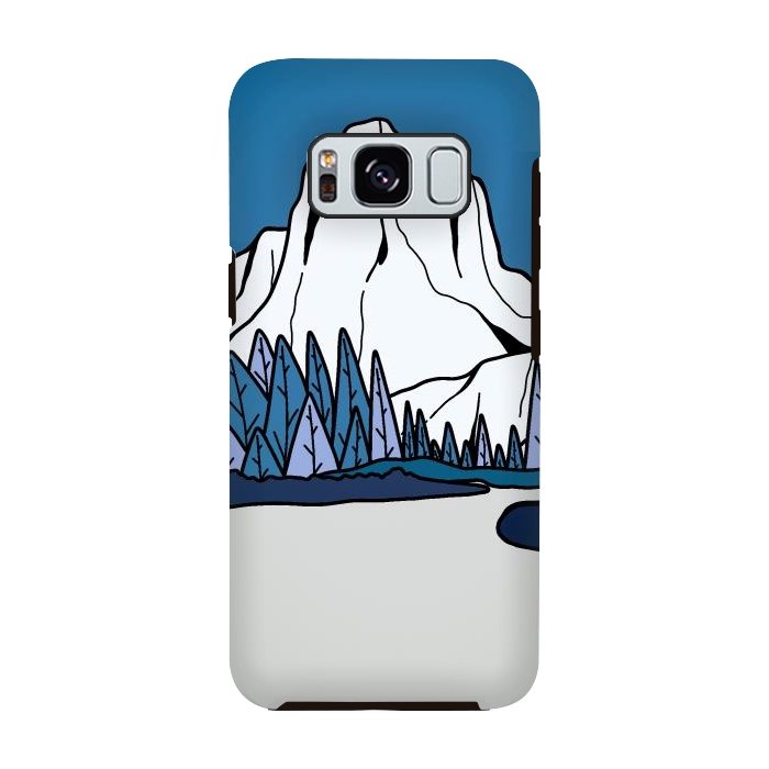 Galaxy S8 StrongFit Blue peak hill by Steve Wade (Swade)
