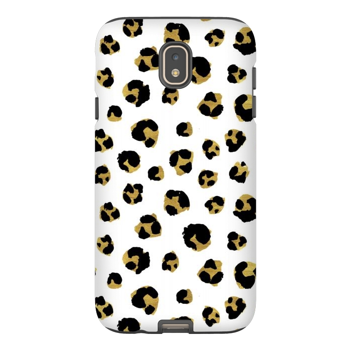 Galaxy J7 StrongFit Leopard. Black and gold by Julia Badeeva