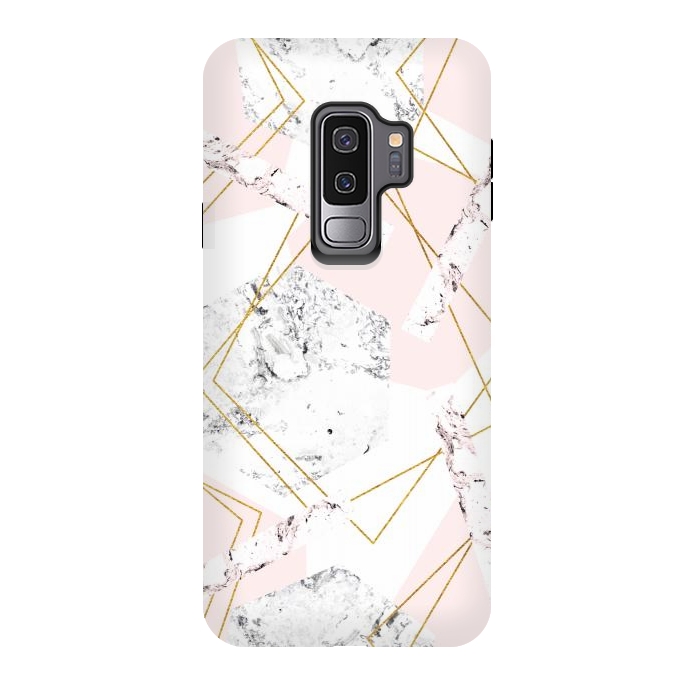 Galaxy S9 plus StrongFit Marble and abstract frames by Julia Badeeva