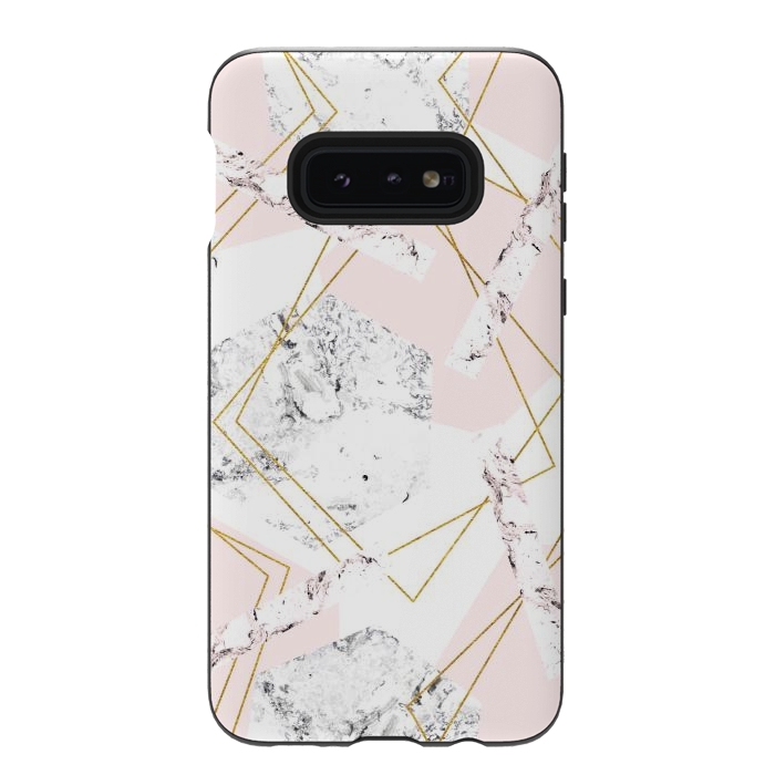 Galaxy S10e StrongFit Marble and abstract frames by Julia Badeeva