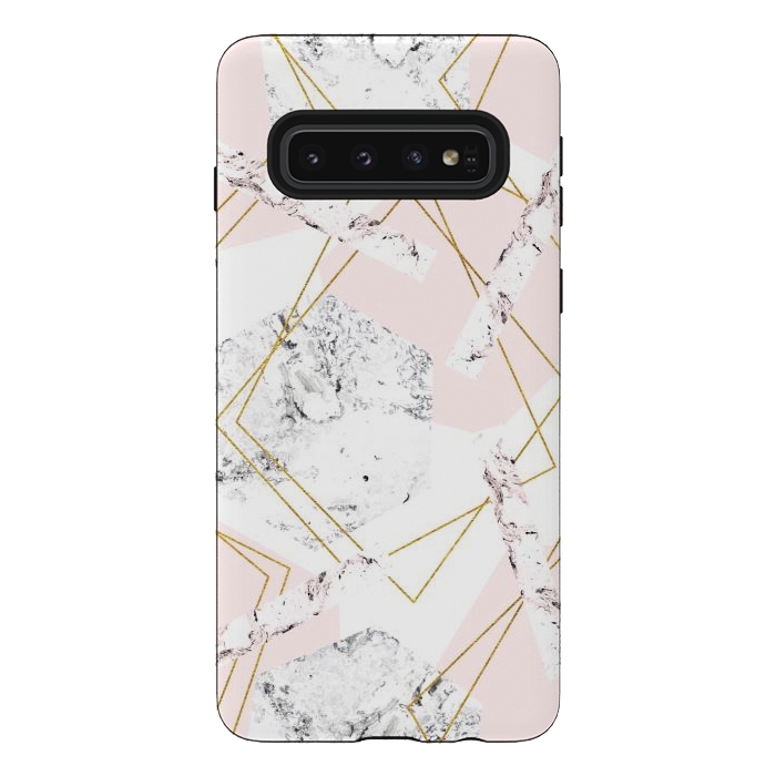 Galaxy S10 StrongFit Marble and abstract frames by Julia Badeeva