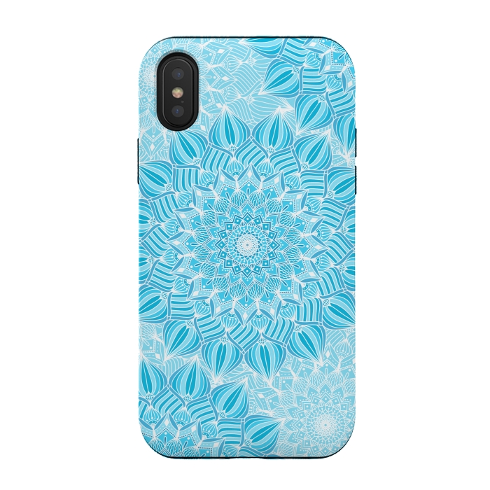 iPhone Xs / X StrongFit Skyblue mandalas by Jms