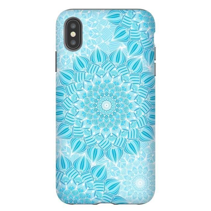 iPhone Xs Max StrongFit Skyblue mandalas by Jms