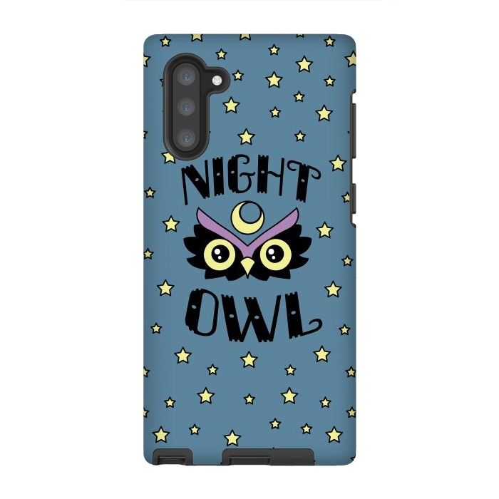 Galaxy Note 10 StrongFit Night owl by Laura Nagel