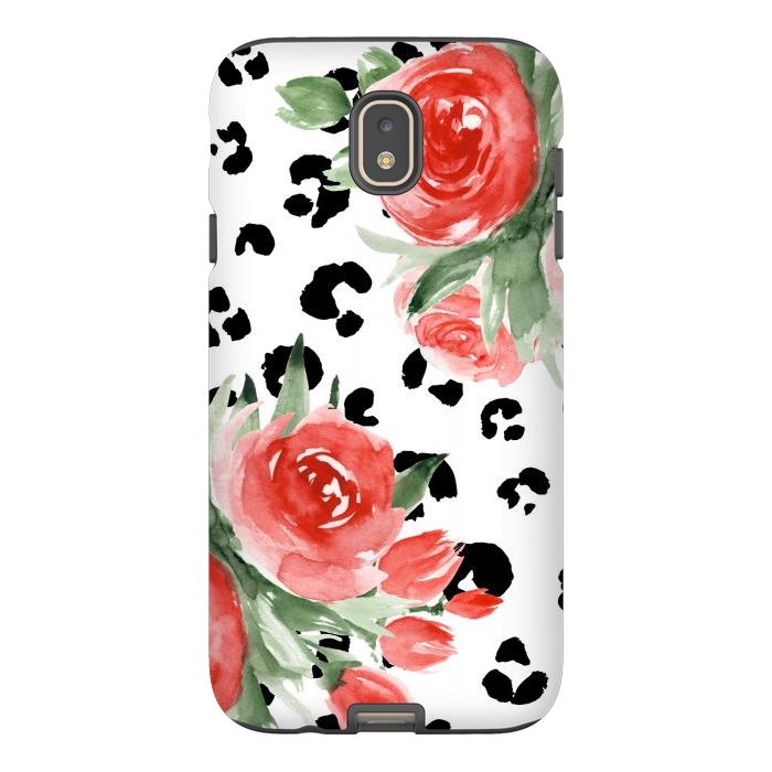 Galaxy J7 StrongFit Roses and leopard by Julia Badeeva