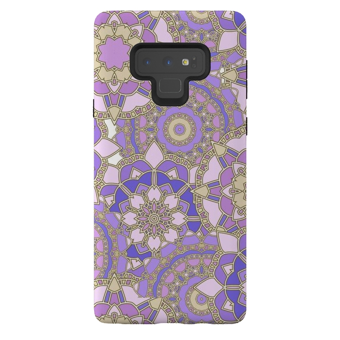 Galaxy Note 9 StrongFit Purple mosaic by Julia Badeeva