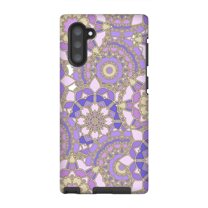 Galaxy Note 10 StrongFit Purple mosaic by Julia Badeeva