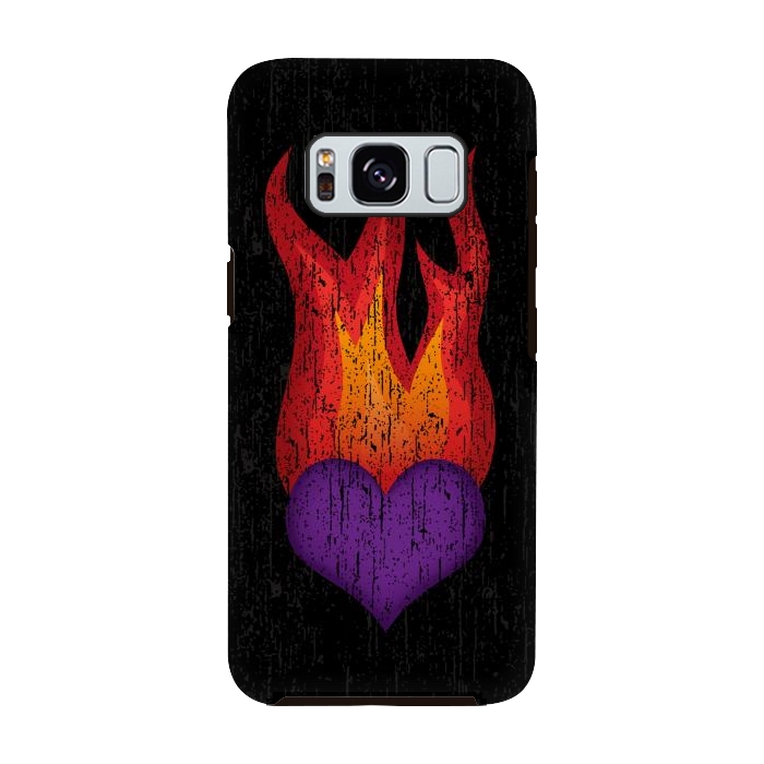 Galaxy S8 StrongFit Heart on Fire by Majoih