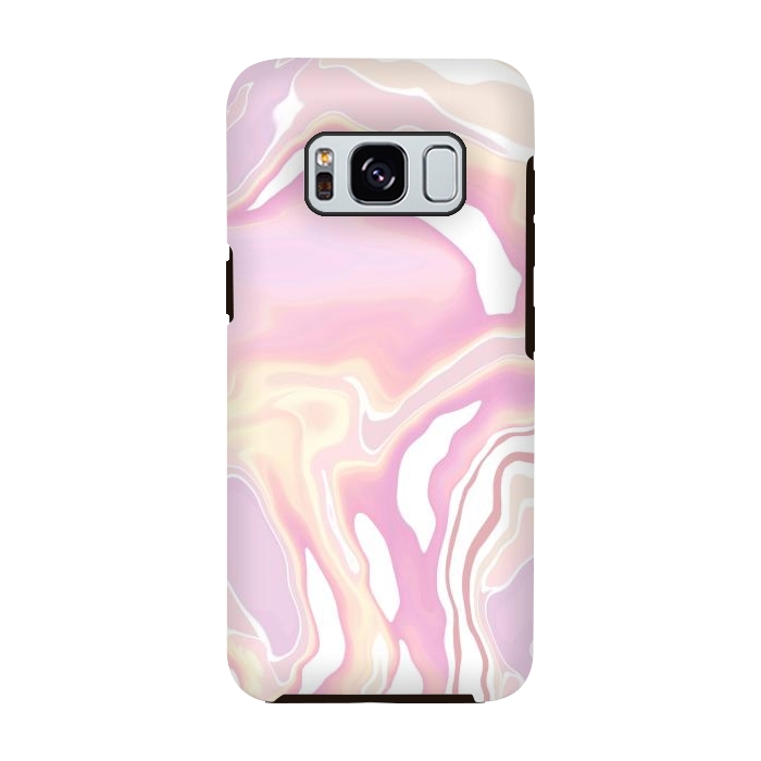 Galaxy S8 StrongFit Pink marble art by Jms