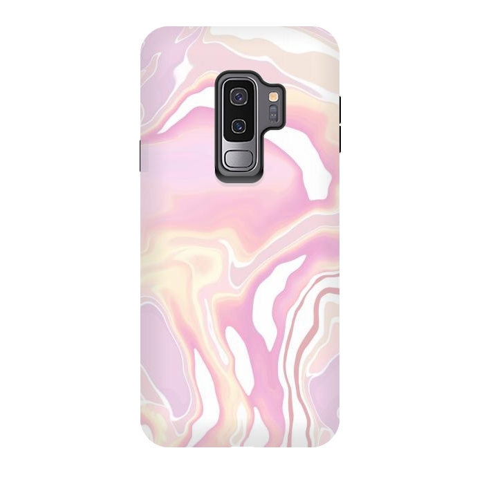 Galaxy S9 plus StrongFit Pink marble art by Jms