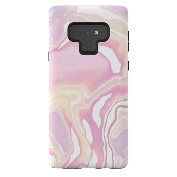 Galaxy Note 9 StrongFit Pink marble art by Jms
