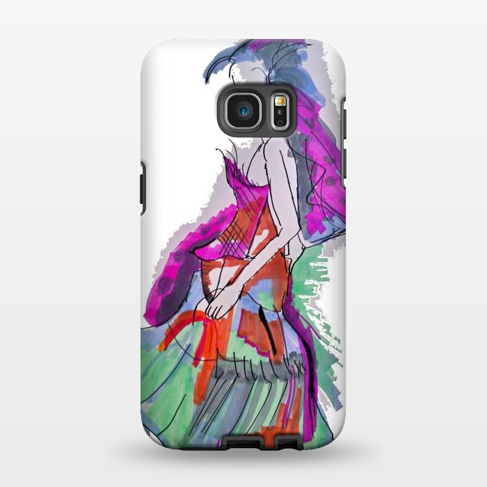 Galaxy S7 EDGE StrongFit Fashion sketch  by Winston
