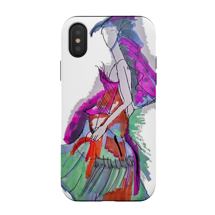 iPhone Xs / X StrongFit Fashion sketch  by Winston