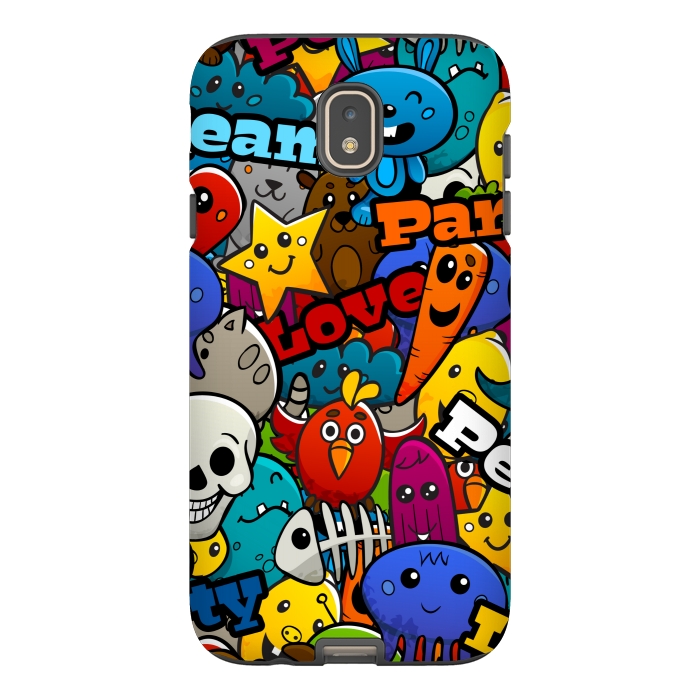 Galaxy J7 StrongFit CARTOON GRAFFITI by MALLIKA