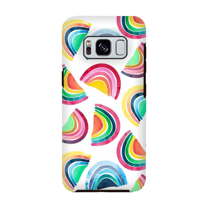 Galaxy S8 StrongFit Rainbows by gingerlique