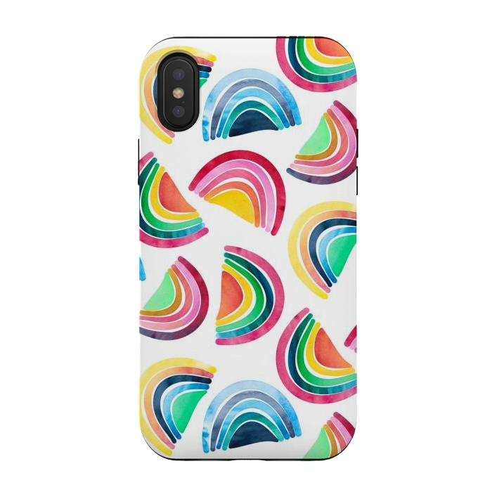 iPhone Xs / X StrongFit Rainbows by gingerlique