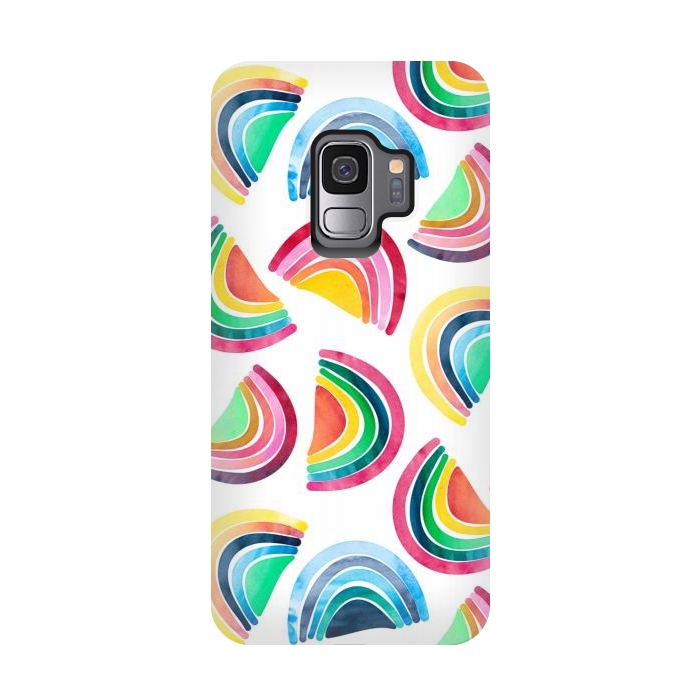Galaxy S9 StrongFit Rainbows by gingerlique