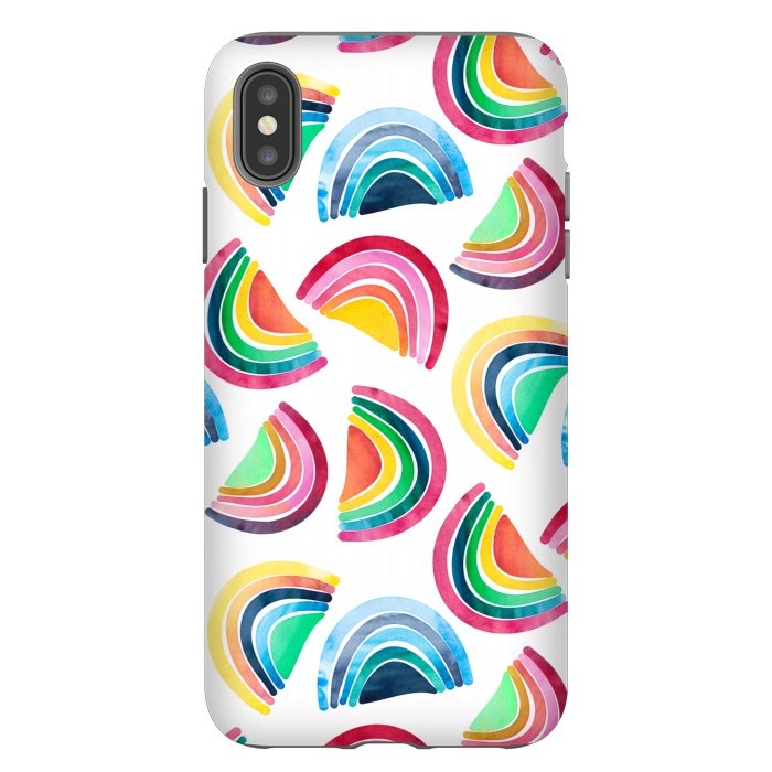 iPhone Xs Max StrongFit Rainbows by gingerlique