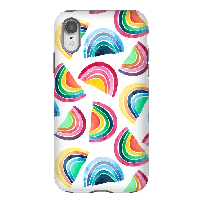 iPhone Xr StrongFit Rainbows by gingerlique