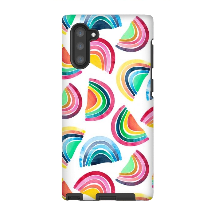 Galaxy Note 10 StrongFit Rainbows by gingerlique
